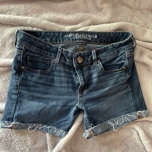 American Eagle Distressed Jean Shorts Size 8